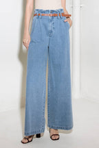 KISSED BY SUNLIGHT DENIM PANTS Flying Tomato