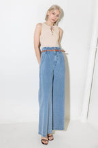 KISSED BY SUNLIGHT DENIM PANTS Flying Tomato