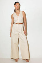 EVERYDAY ESSENTIAL WOVEN JUMPSUIT Flying Tomato