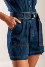 A LITTLE BIT OF THIS DENIM ROMPER Flying Tomato