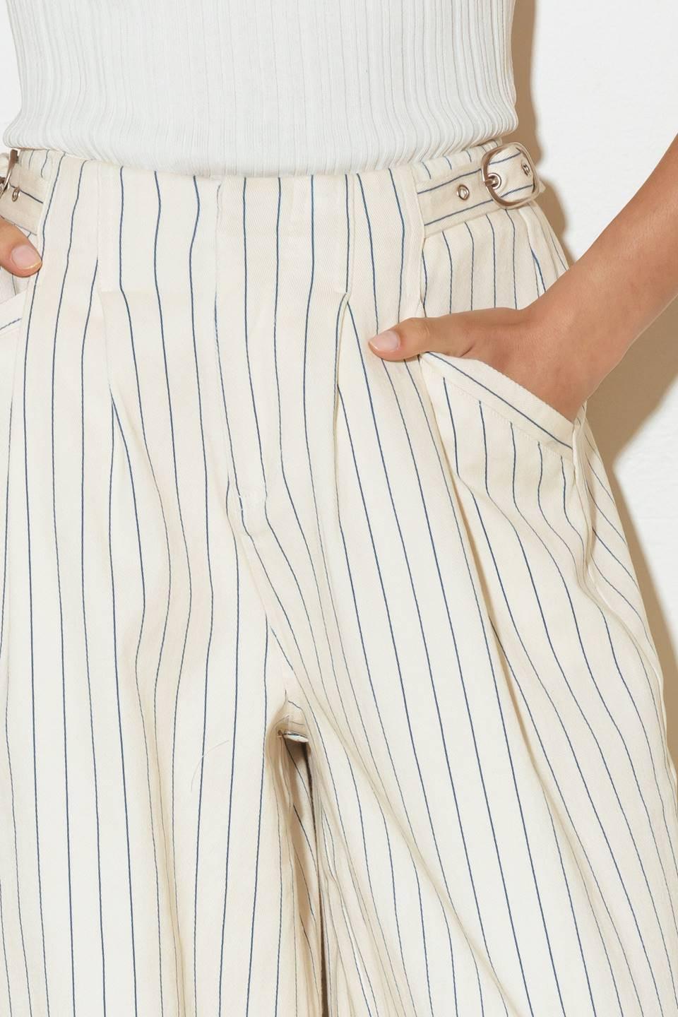 COFFEE RUN STRIPED WOVEN PANTS Flying Tomato