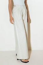 COFFEE RUN STRIPED WOVEN PANTS Flying Tomato