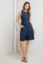 COFFEE PETAL DENIM SHORT Flying Tomato