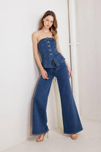 DREAM STATE BLUE DENIM PANTS Flying Tomato