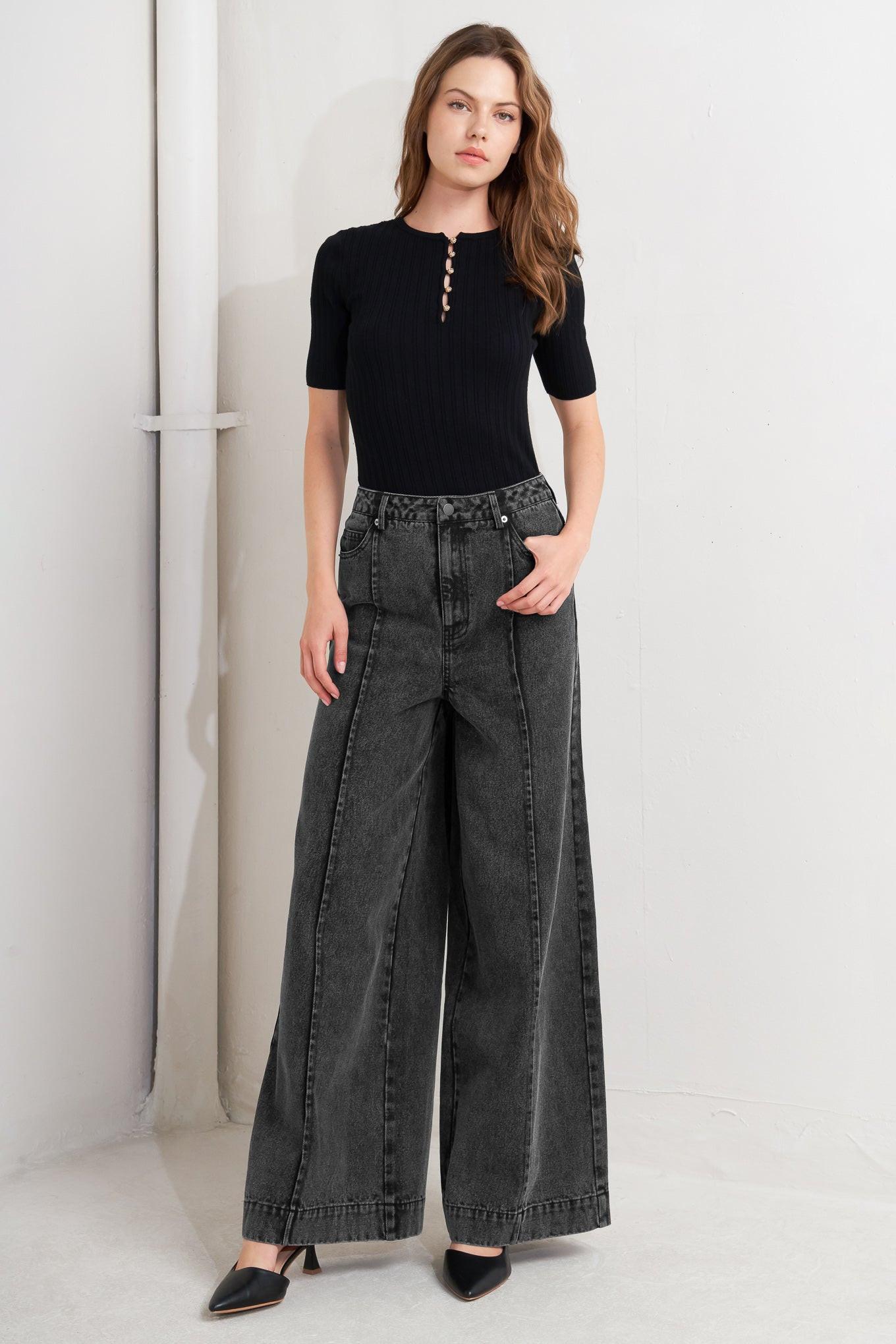 GRAPHITE MUSE DENIM PANTS Flying Tomato