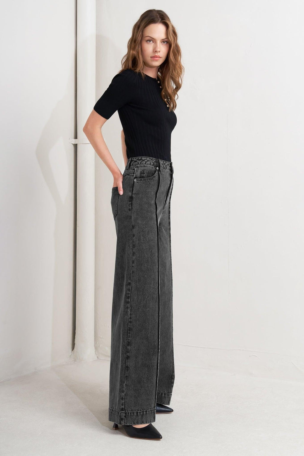 GRAPHITE MUSE DENIM PANTS Flying Tomato