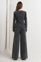 GRAPHITE MUSE DENIM PANTS Flying Tomato