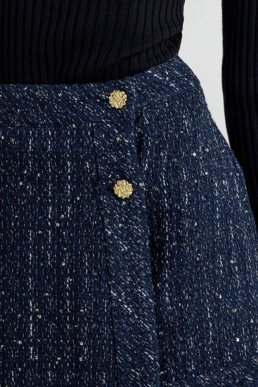 PARISIAN NAVY TWEED SKORT Flying Tomato