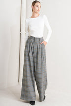 NEW AGE WOVEN PLAID PANTS Flying Tomato
