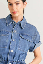 RELAX UTILITY DENIM JUMPSUIT Flying Tomato