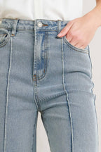 MODERN NEUTRAL DENIM PANTS Flying Tomato