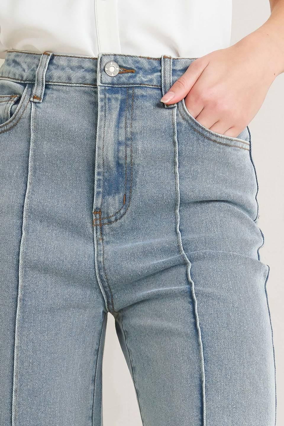 MODERN NEUTRAL DENIM PANTS Flying Tomato