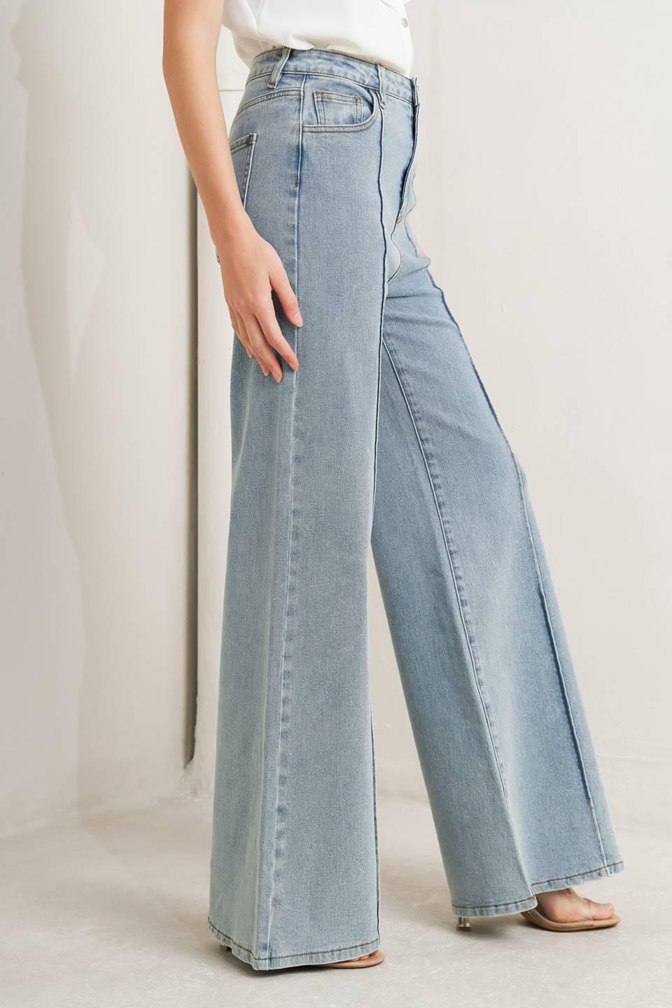 MODERN NEUTRAL DENIM PANTS Flying Tomato