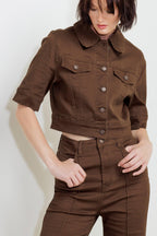 EFFORTLESS EDGE BROWN TWILL PANTS Flying Tomato