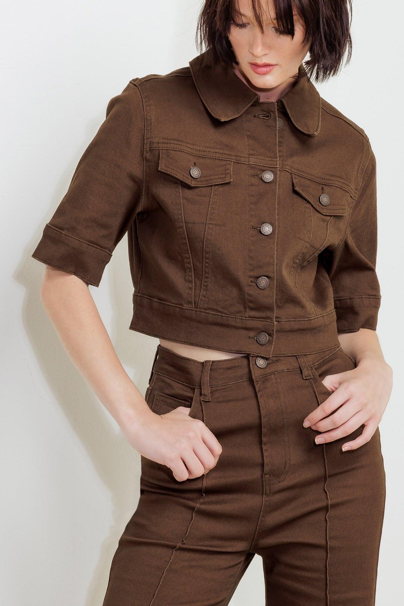 EFFORTLESS EDGE BROWN TWILL PANTS Flying Tomato