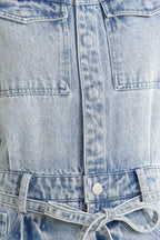 ON MY WAY DENIM JUMPSUIT Flying Tomato