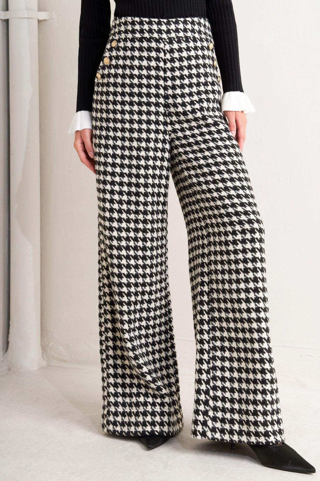METRO ICON WOVEN HOUNDSTOOTH PANTS Flying Tomato