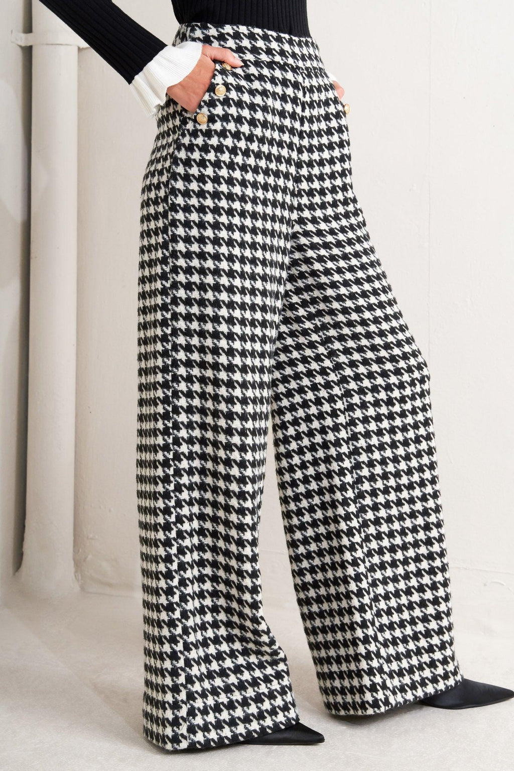 METRO ICON WOVEN HOUNDSTOOTH PANTS Flying Tomato