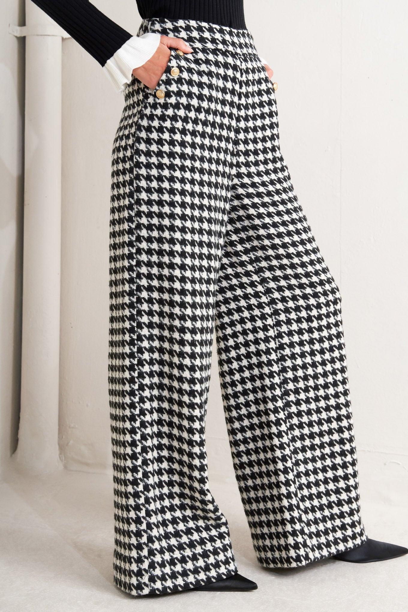 METRO ICON WOVEN HOUNDSTOOTH PANTS Flying Tomato