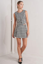 MONA CHECK TWEED SKORT Flying Tomato