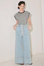 WEEKEND SOUNDTRACK DENIM PANTS Flying Tomato