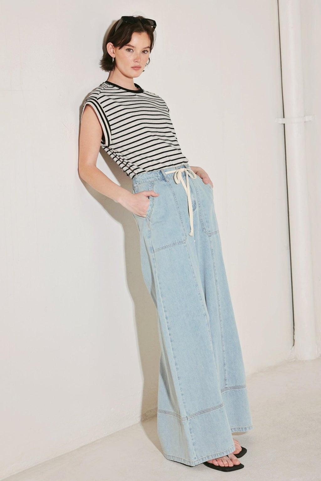 WEEKEND SOUNDTRACK DENIM PANTS Flying Tomato