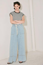 WEEKEND SOUNDTRACK DENIM PANTS Flying Tomato