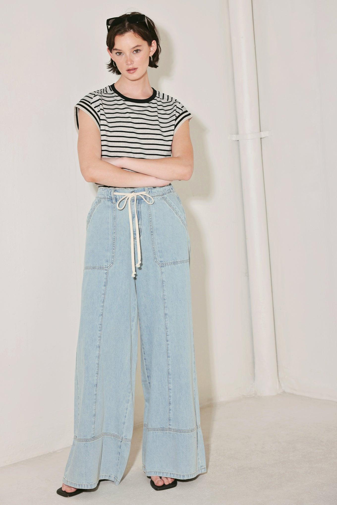 WEEKEND SOUNDTRACK DENIM PANTS Flying Tomato