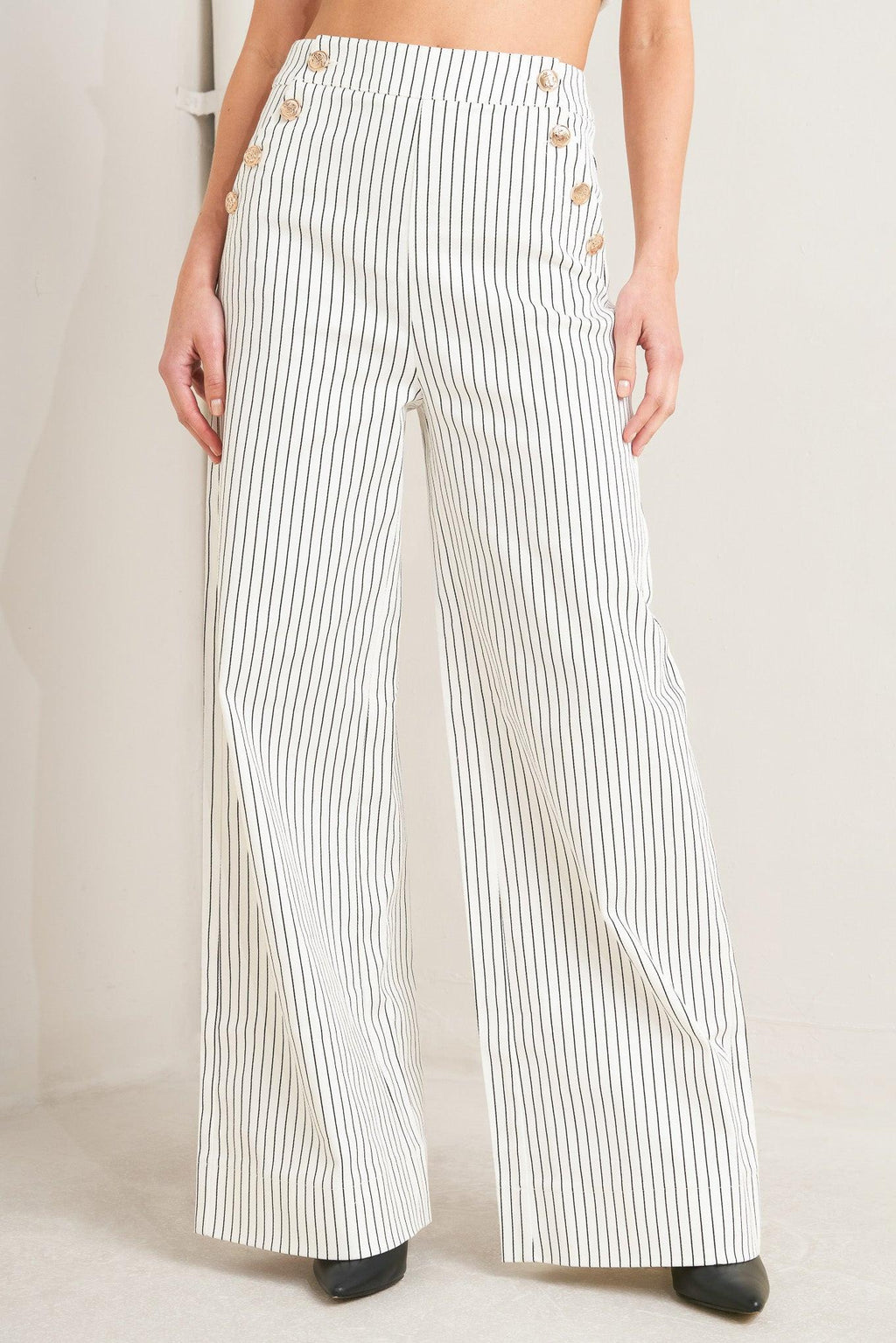 EFFORTLESS FORM STRIPE WOVEN PANTS Flying Tomato