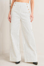 EFFORTLESS FORM STRIPE WOVEN PANTS Flying Tomato