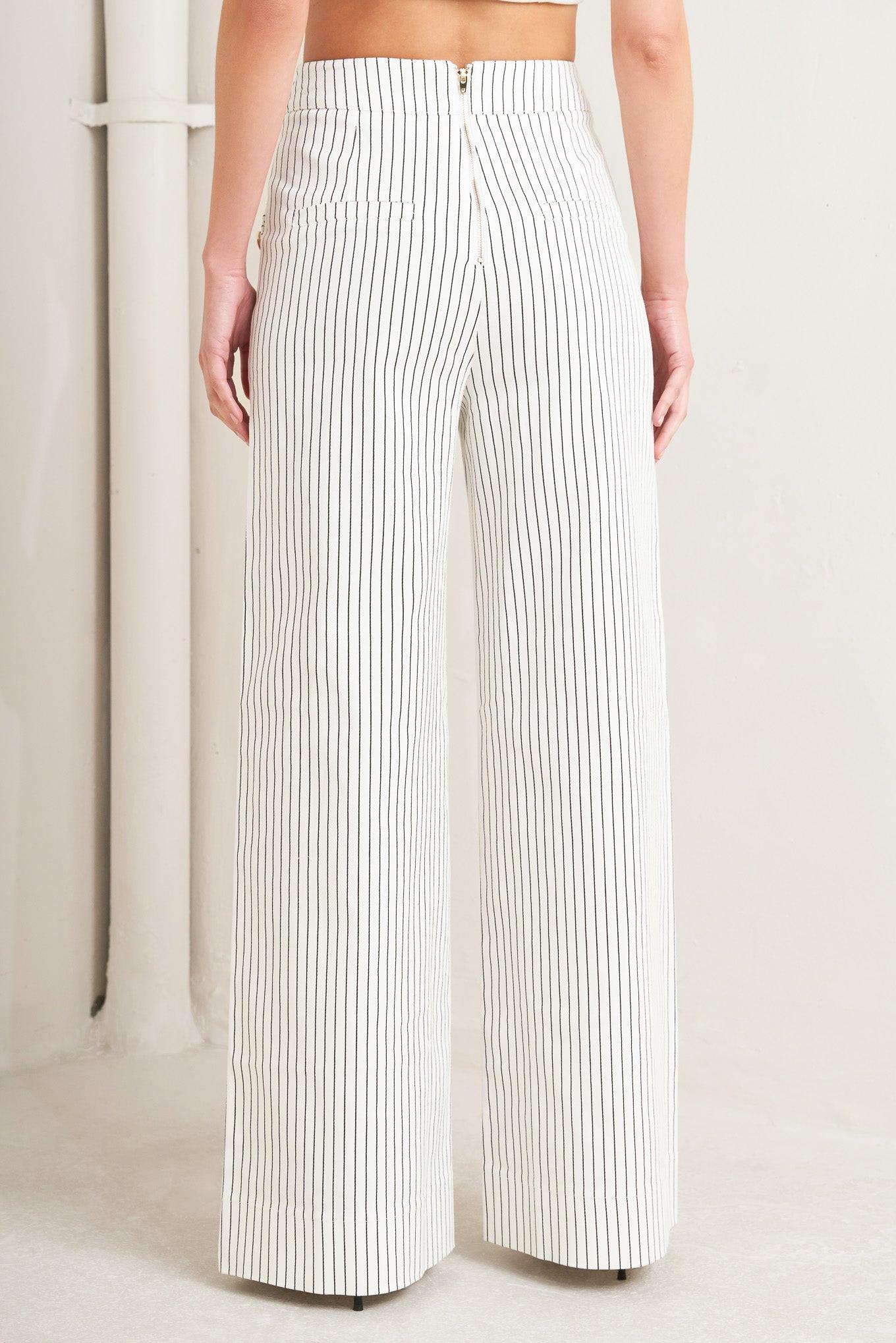 EFFORTLESS FORM STRIPE WOVEN PANTS Flying Tomato