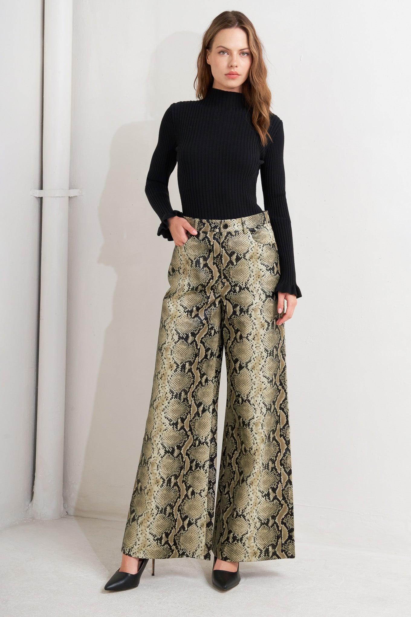 GLAM VENOM FAUX LEATHER PANTS Flying Tomato
