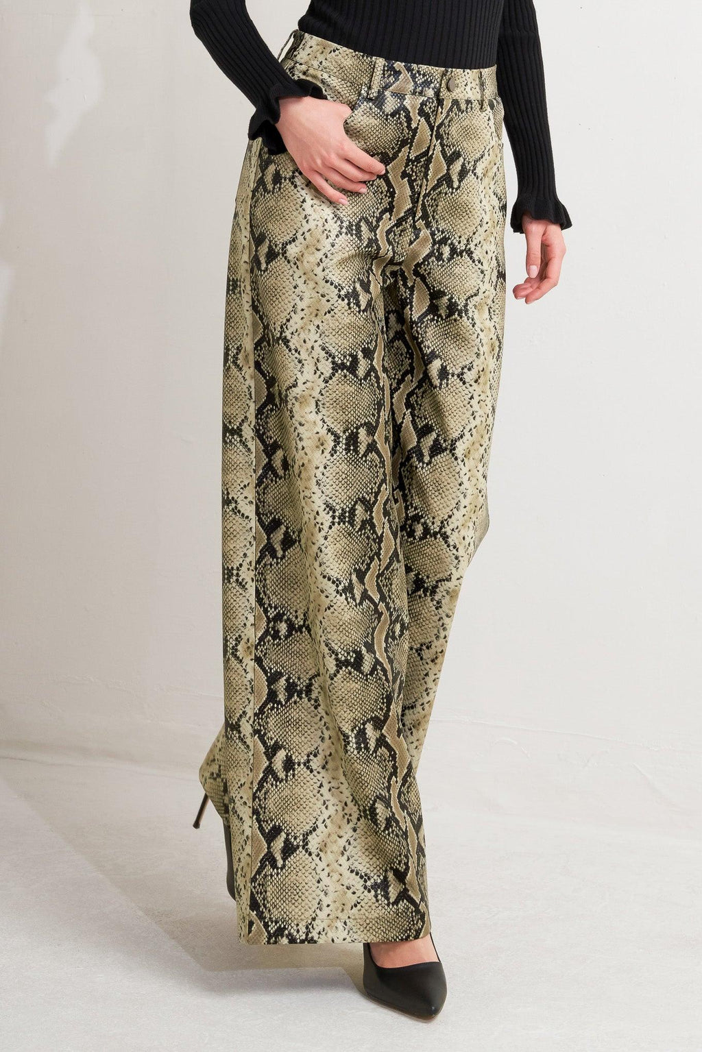 GLAM VENOM FAUX LEATHER PANTS Flying Tomato