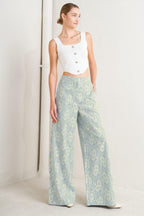 EASY ELEGANCE WOVEN LACE PANTS Flying Tomato