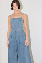 [PREORDER] COASTAL CONFIDENCE DENIM JUMPSUIT Flying Tomato