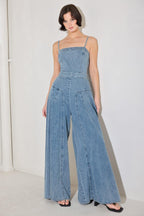 [PREORDER] COASTAL CONFIDENCE DENIM JUMPSUIT Flying Tomato