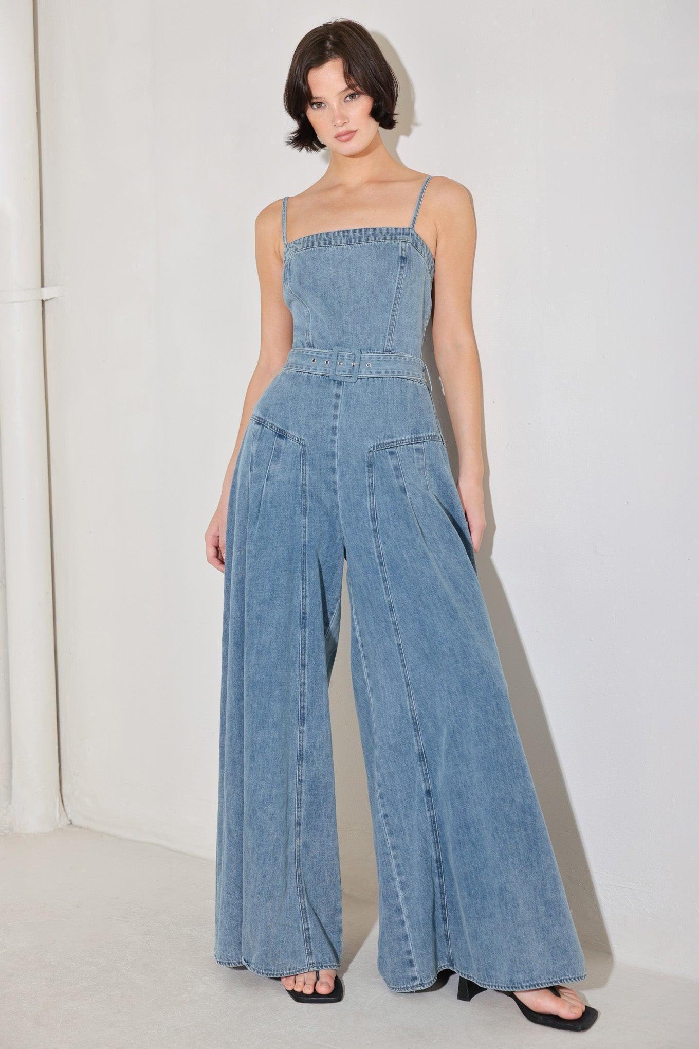 [PREORDER] COASTAL CONFIDENCE DENIM JUMPSUIT Flying Tomato