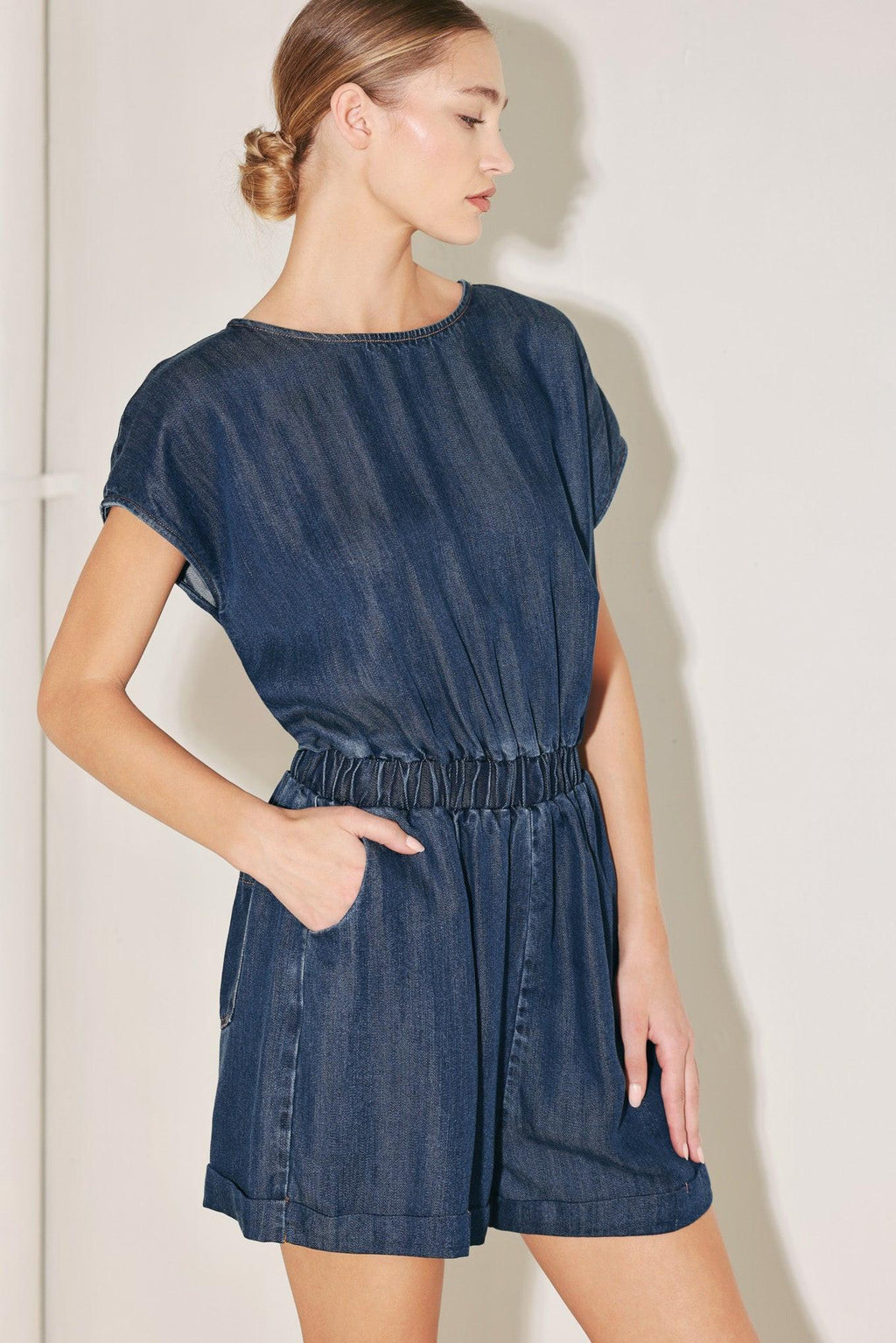 MODERN MARINA WOVEN ROMPER Flying Tomato