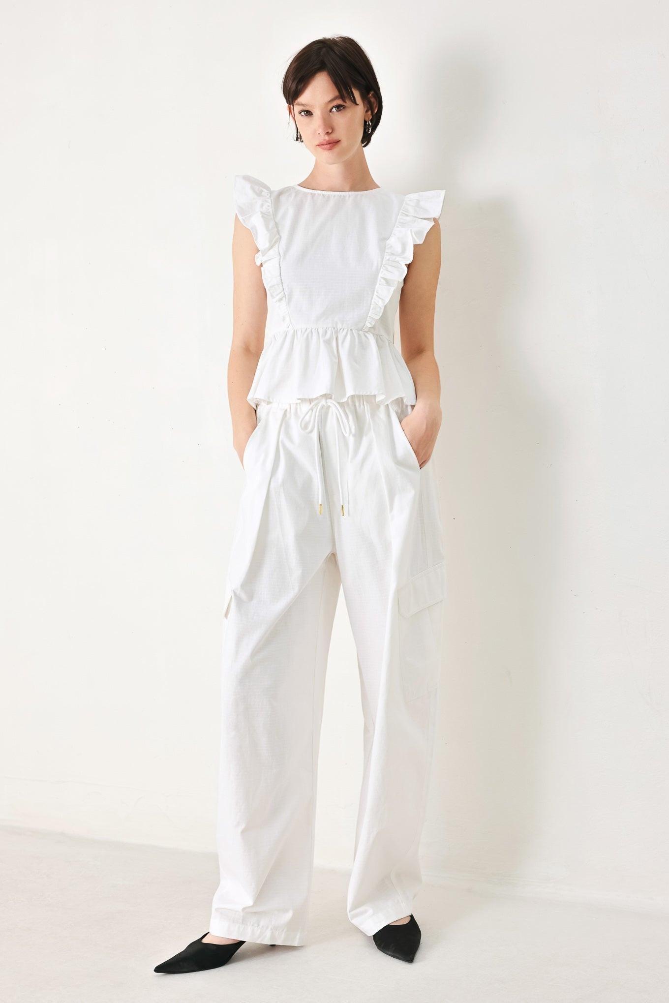 CRISP ESSENTIAL WOVEN BALLON PANTS Flying Tomato