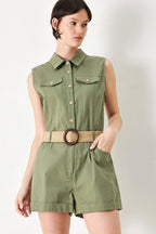 CUTIE EXPLORER WOVEN ROMPER Flying Tomato