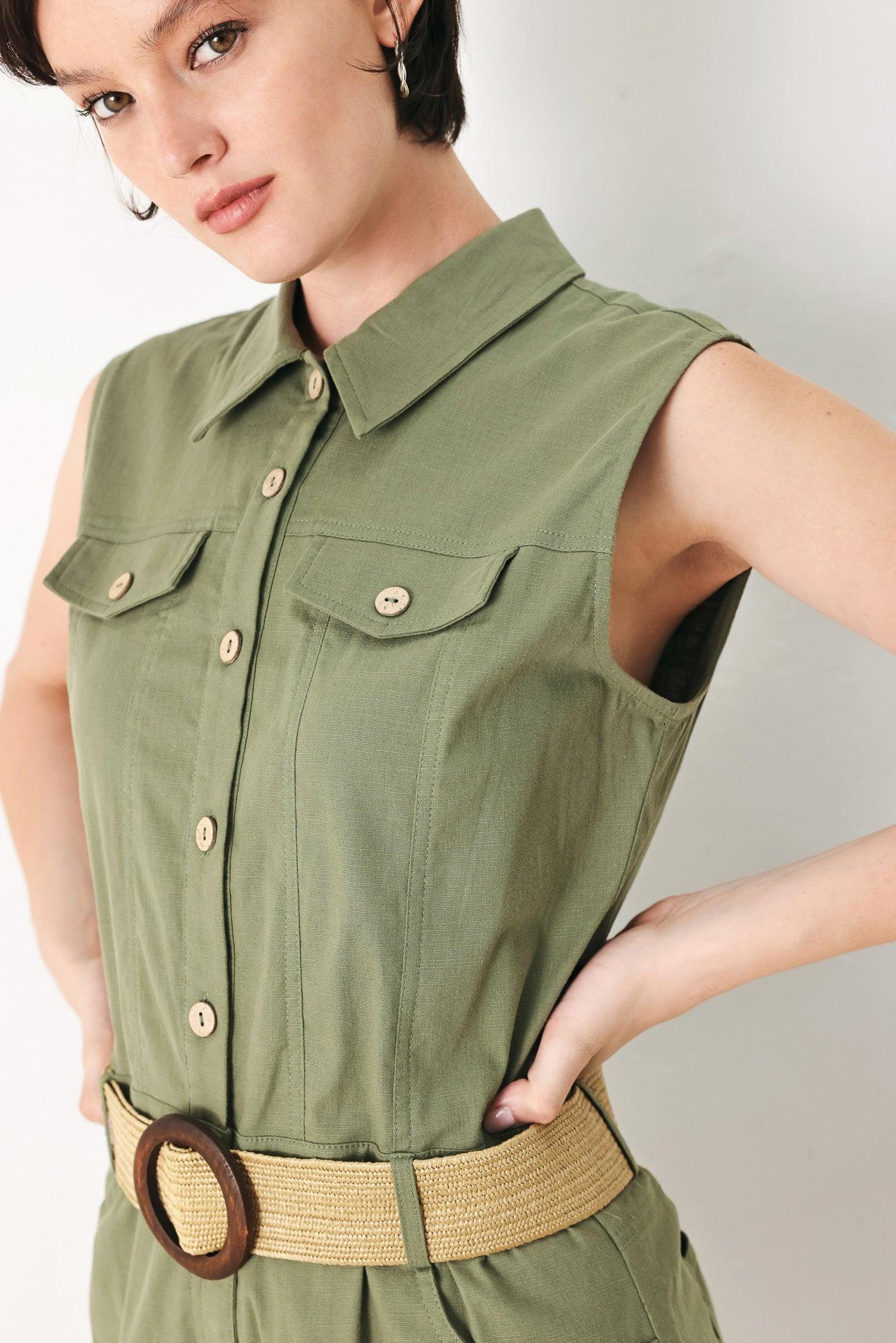 CUTIE EXPLORER WOVEN ROMPER Flying Tomato