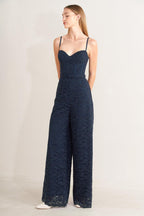 EVENING MUSE WOVEN LACE JUMPSUIT Flying Tomato