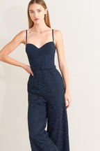 EVENING MUSE WOVEN LACE JUMPSUIT Flying Tomato