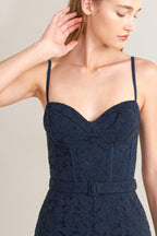 EVENING MUSE WOVEN LACE JUMPSUIT Flying Tomato