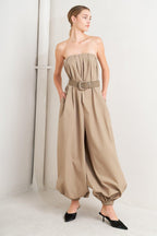 QUIET SENSUALITY WOVEN JUMPSUIT Flying Tomato