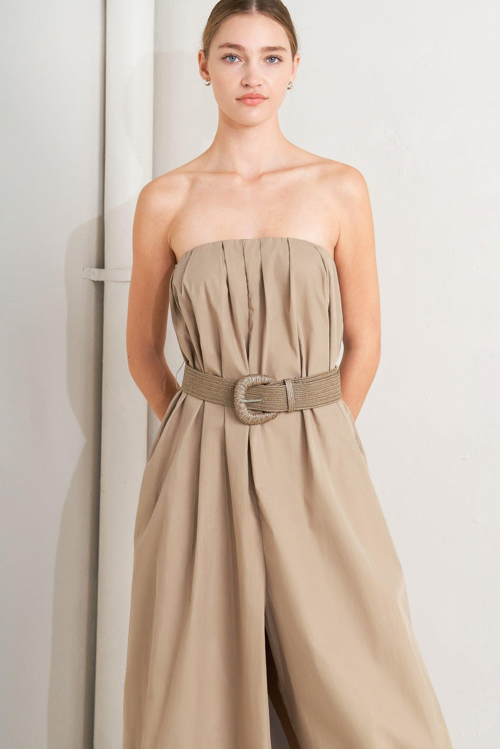 QUIET SENSUALITY WOVEN JUMPSUIT Flying Tomato