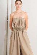 QUIET SENSUALITY WOVEN JUMPSUIT Flying Tomato