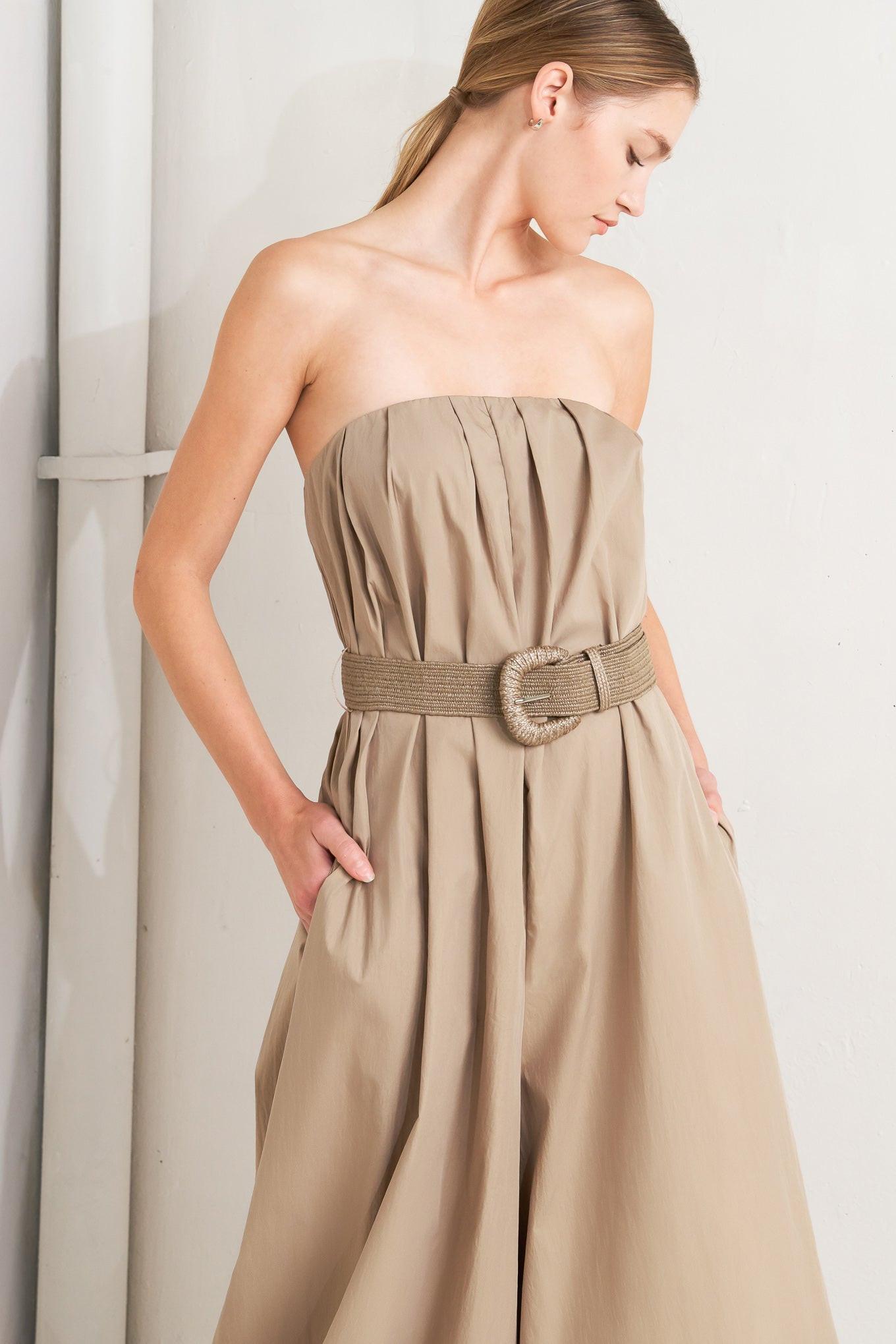 QUIET SENSUALITY WOVEN JUMPSUIT Flying Tomato