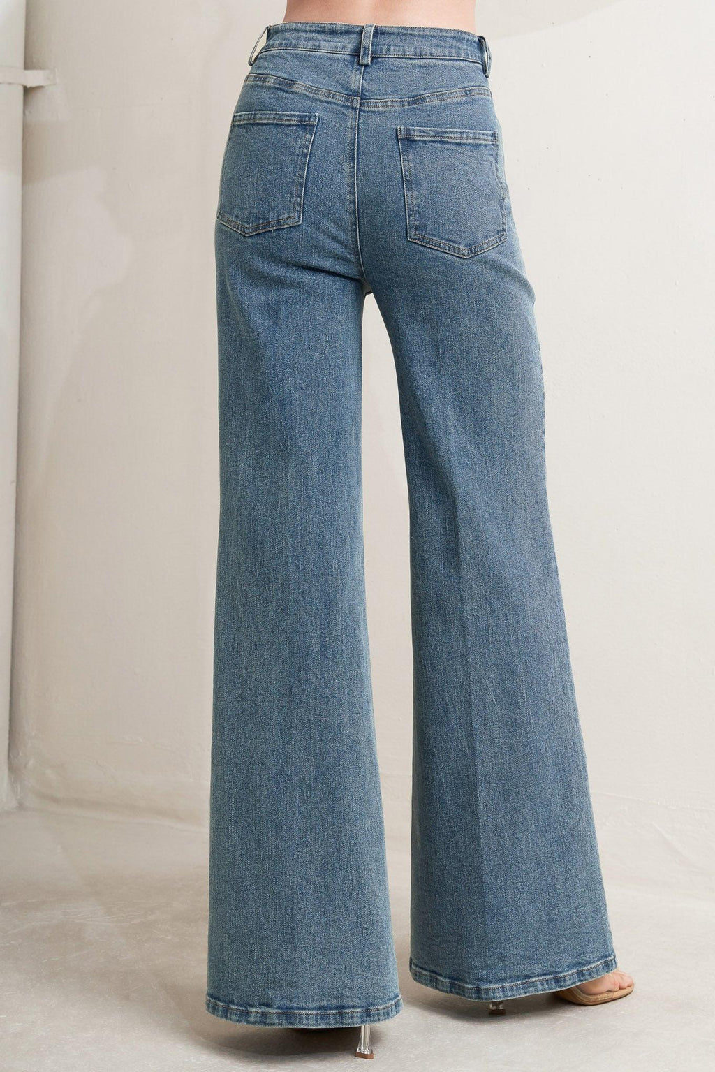 NO SECOND THOUGHT WASHED DENIM PANTS Flying Tomato