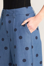 [PREORDER] MIDNIGHT POLKA WOVEN PANTS Flying Tomato